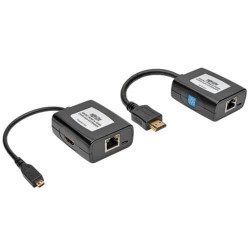B126-1A1-U-MCRO Micro-HDMI to HDMI over Cat5/Cat6 Active Extender Kit, 1080p @ 60 Hz, USB Powered, Up to 125-ft., T