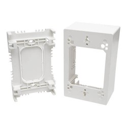 N080-SMB1-WH Single-Gang Surface-Mount Junction Box, White, TAA