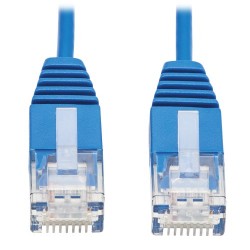 N261-UR05-BL Cat6a 10G Certified Molded Ultra-Slim UTP Ethernet Cable (RJ45 M/M), Blue, 5 ft.