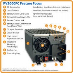 PV2000FC 2000W PowerVerter Plus Industrial-Strength Inverter with 2 Outlets